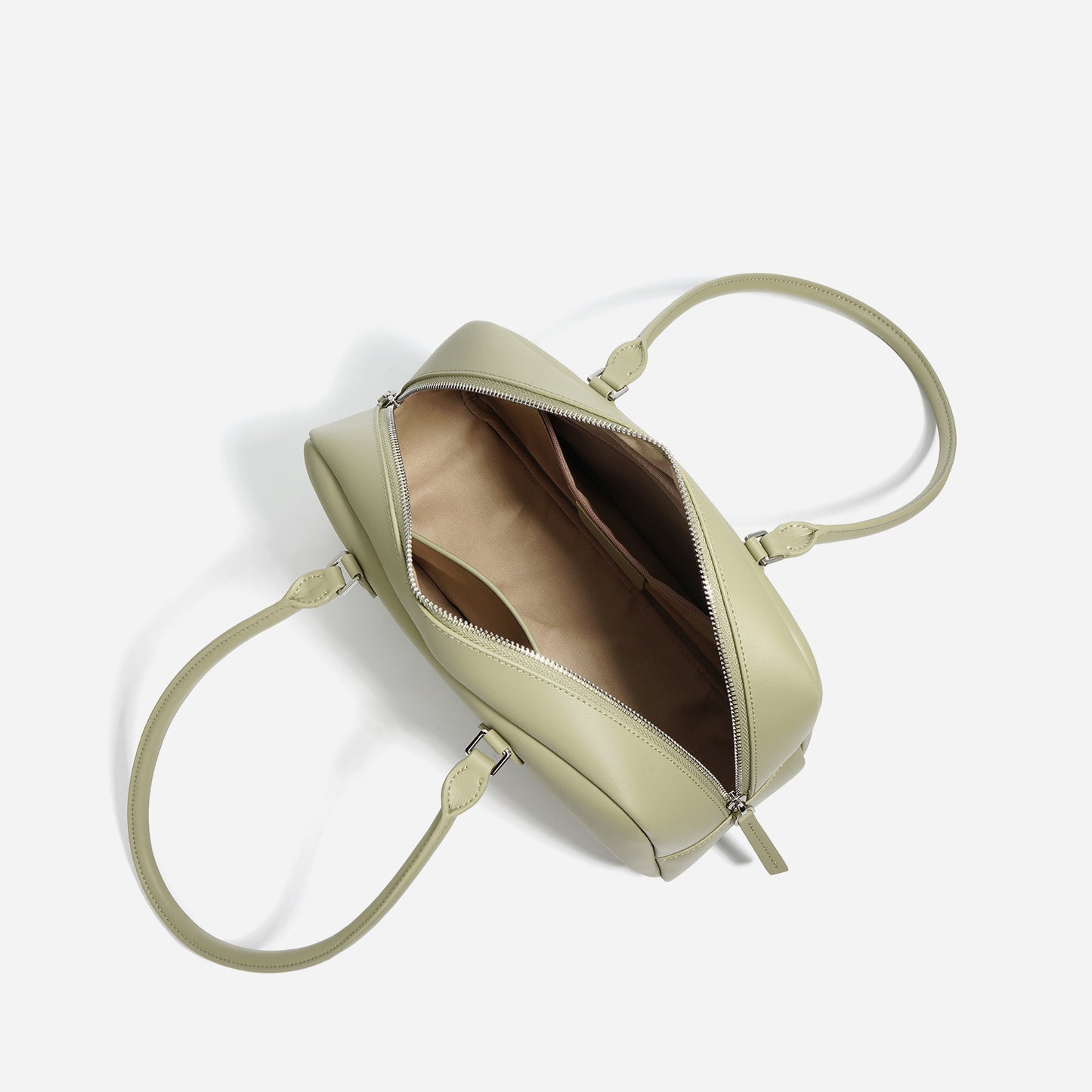 Spring Cowhide Bowling Simple Commute Versatile Handbags