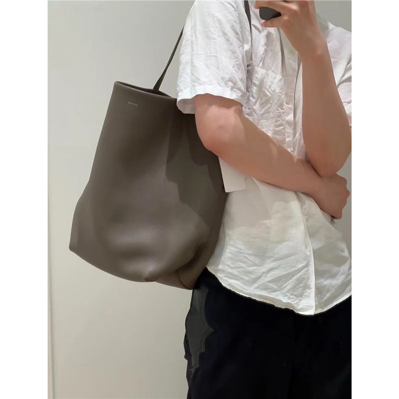 Women's Leather First Layer Cowhide Large Capacity Bags