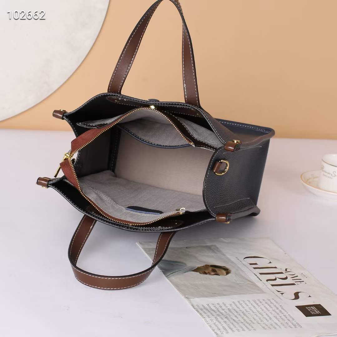 Women's Paper Genuine Leather Large Capacity Temperament Handbags