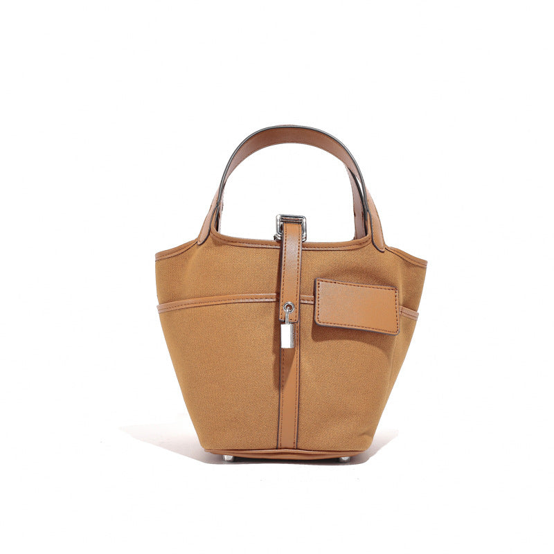 Women's Spring Canvas Vegetable Basket Classic Fashionable Crossbody Bags