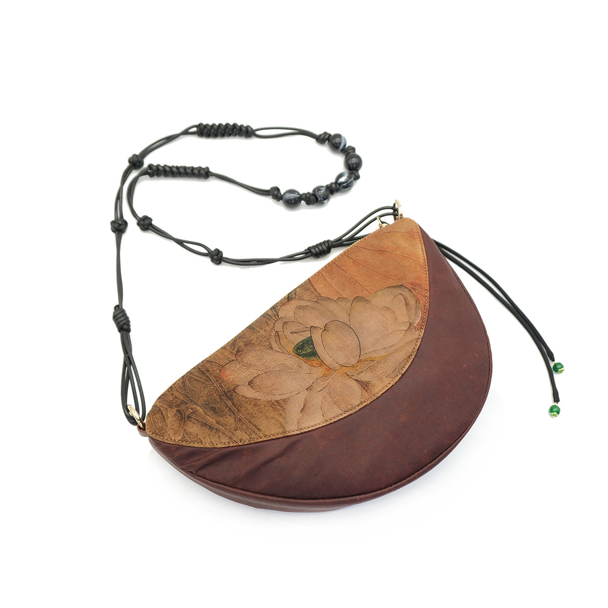 Women's Chinese Yarn Saddle Retro National Style Crossbody Bags