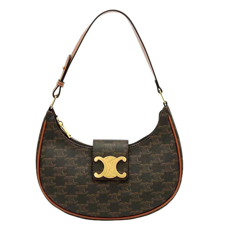 Women's High-grade Arc Underarm Presbyopic Selenodont Simple Handbags