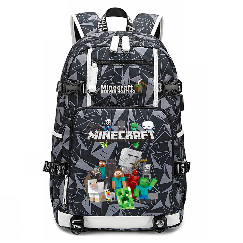 My World Surrounding The Game Printed Backpacks