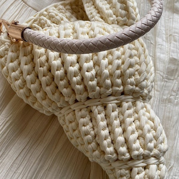 Women's Woven Handmade Seaside Conch Shell Strap Handbags