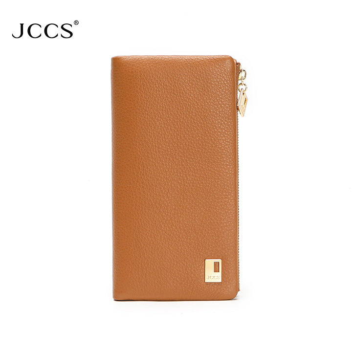 Women's Leather Long Large Capacity Multiple Slots Ladies Wallets