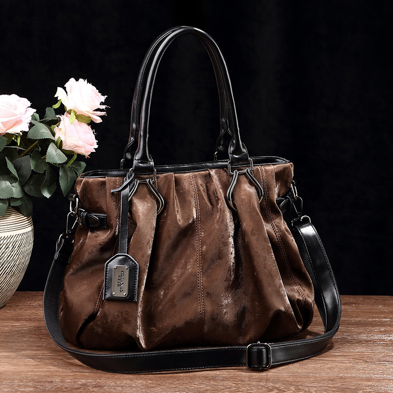 Women's Fashion National Style Chinese Pleated Cloud Bags