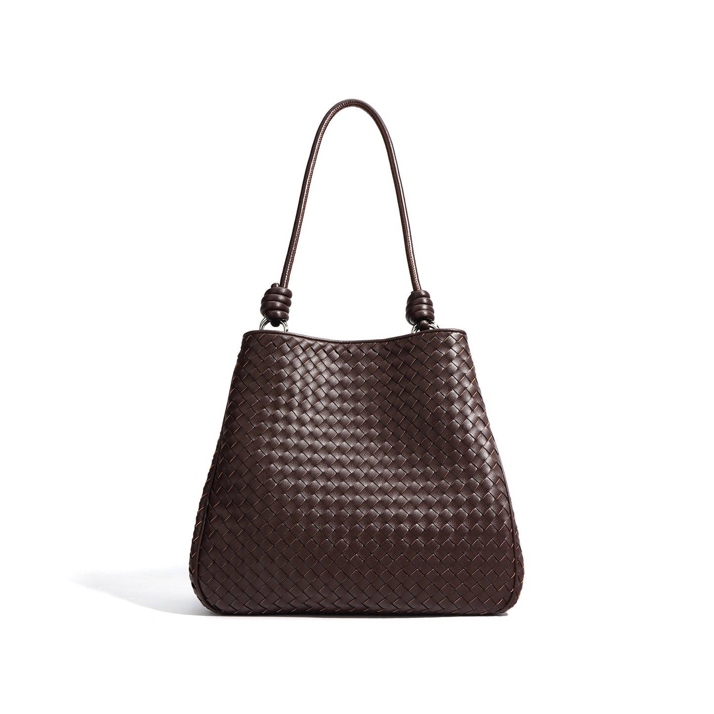 Female Braided Leather Big Fashion Bends Shoulder Bags