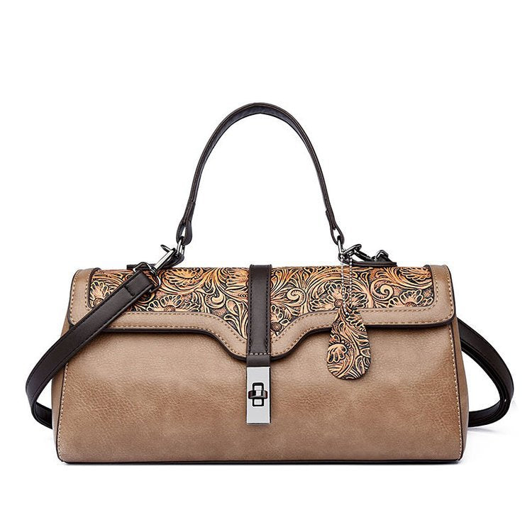 Women's Personalized Sewing Line Retro Fashion Portable Bags