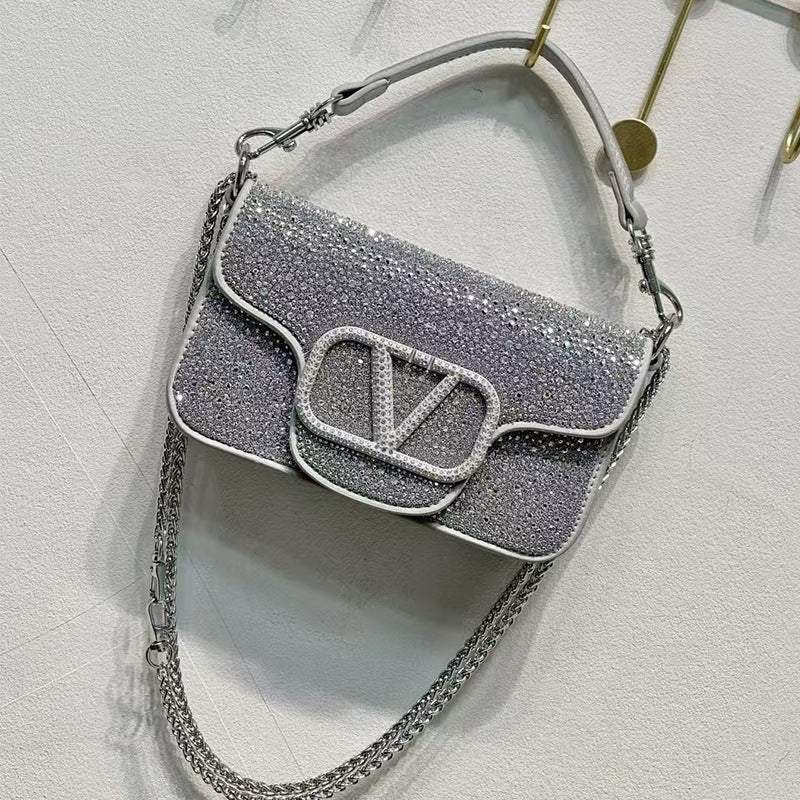 Women's Diamond Fashion High-grade Portable Popular Shoulder Bags