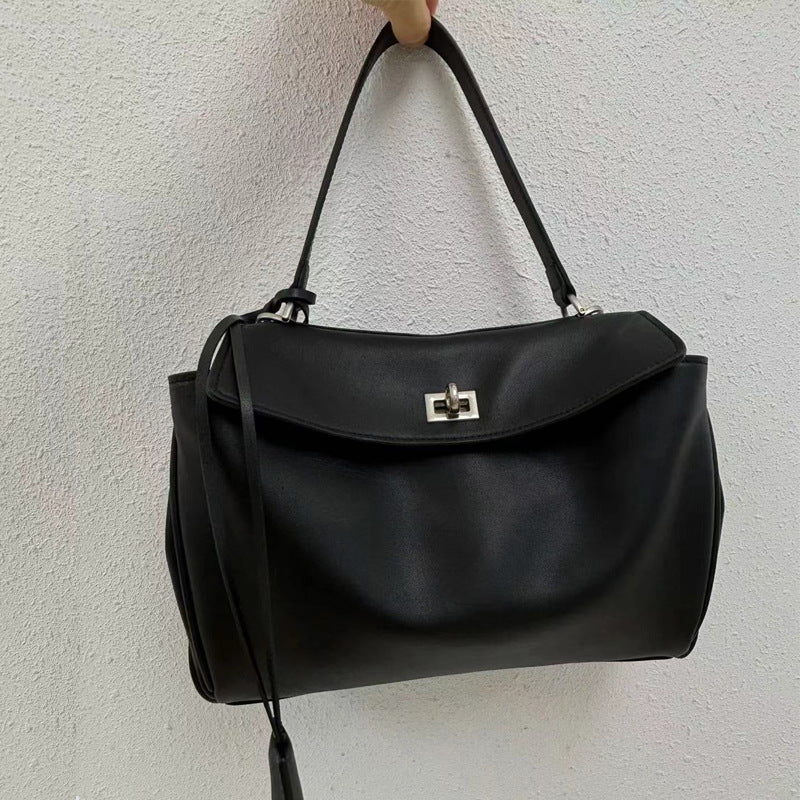 Women's Leather Large Capacity Portable Underarm Lazy Shoulder Bags