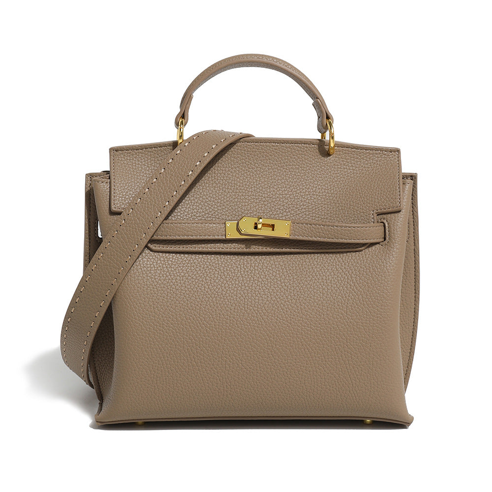Retro Fashion Texture Portable Kelly Trendy Handbags