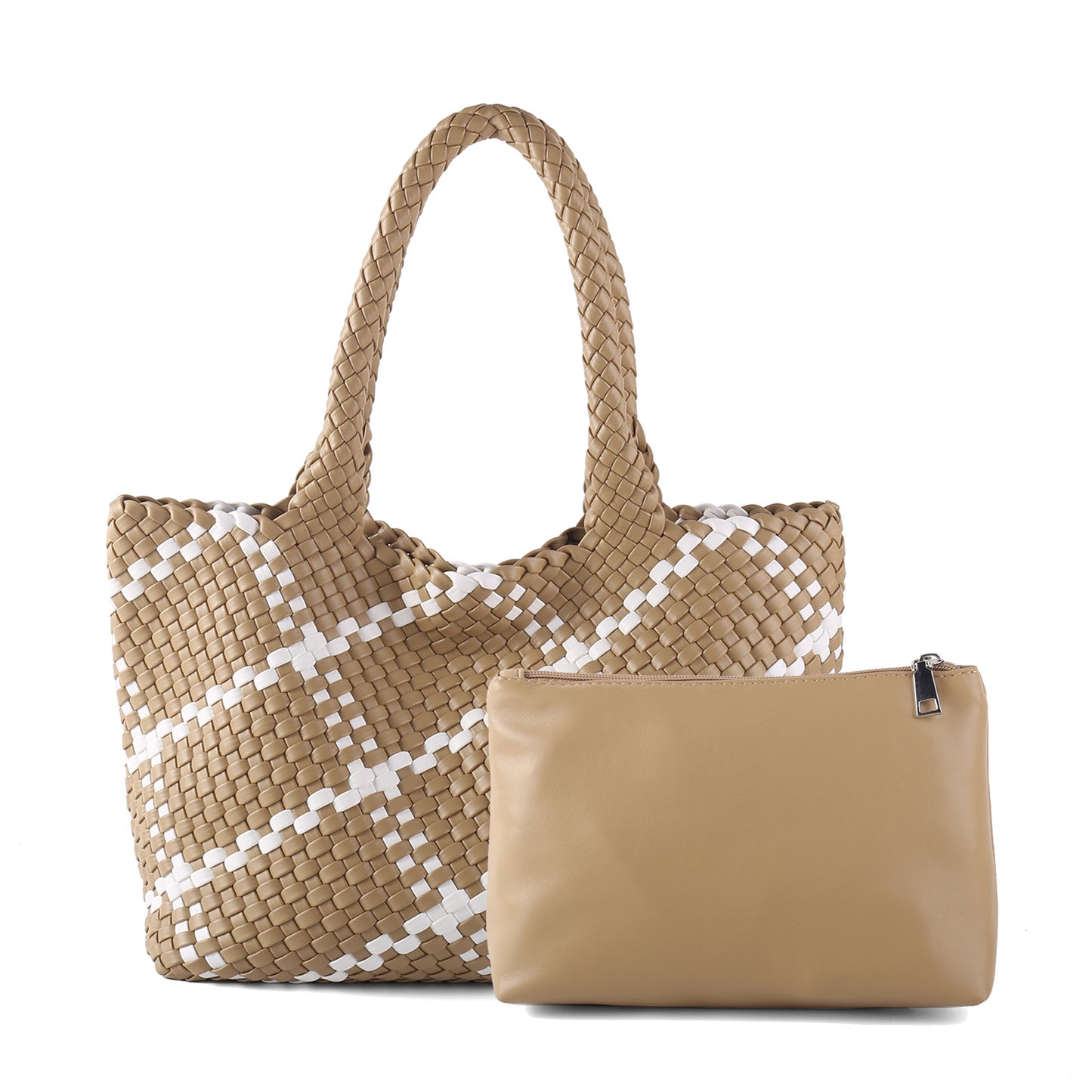 Women's Woven Letter Oversized Large Portable Simple Bags