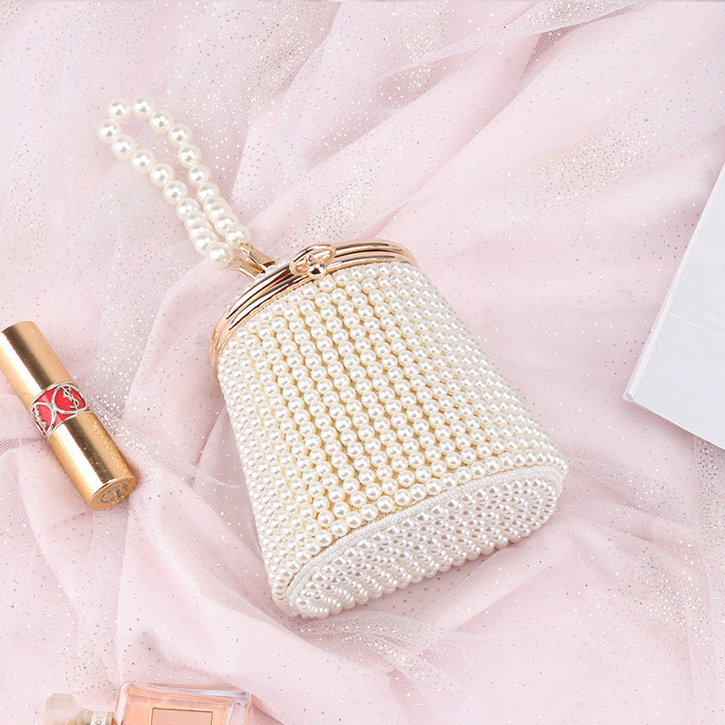 Unique Portable Pearl Hand Dinner Niche Evening Bags