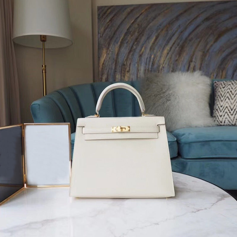 Women's Fashion Chicken Yellow Leather Kelly Bridal Shoulder Bags