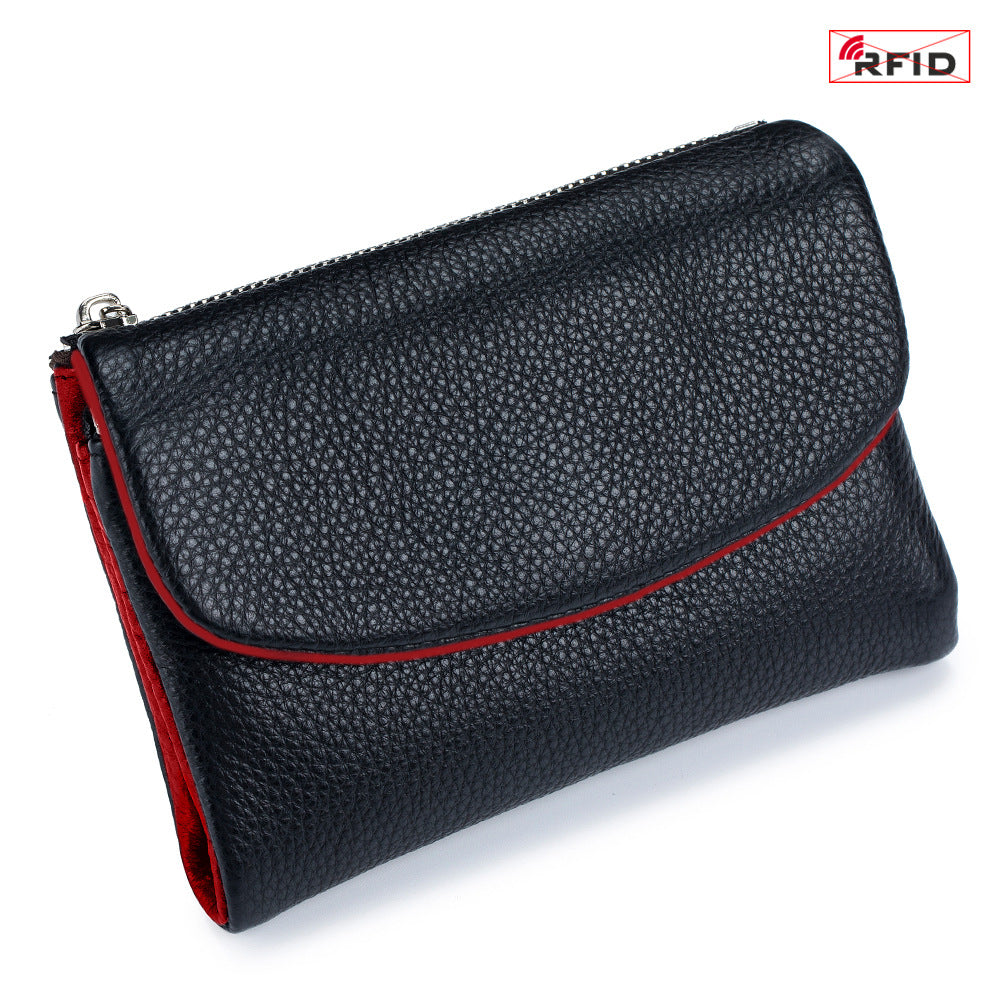 Women's Fashion Short Soft Textured Large Capacity Ladies Wallets