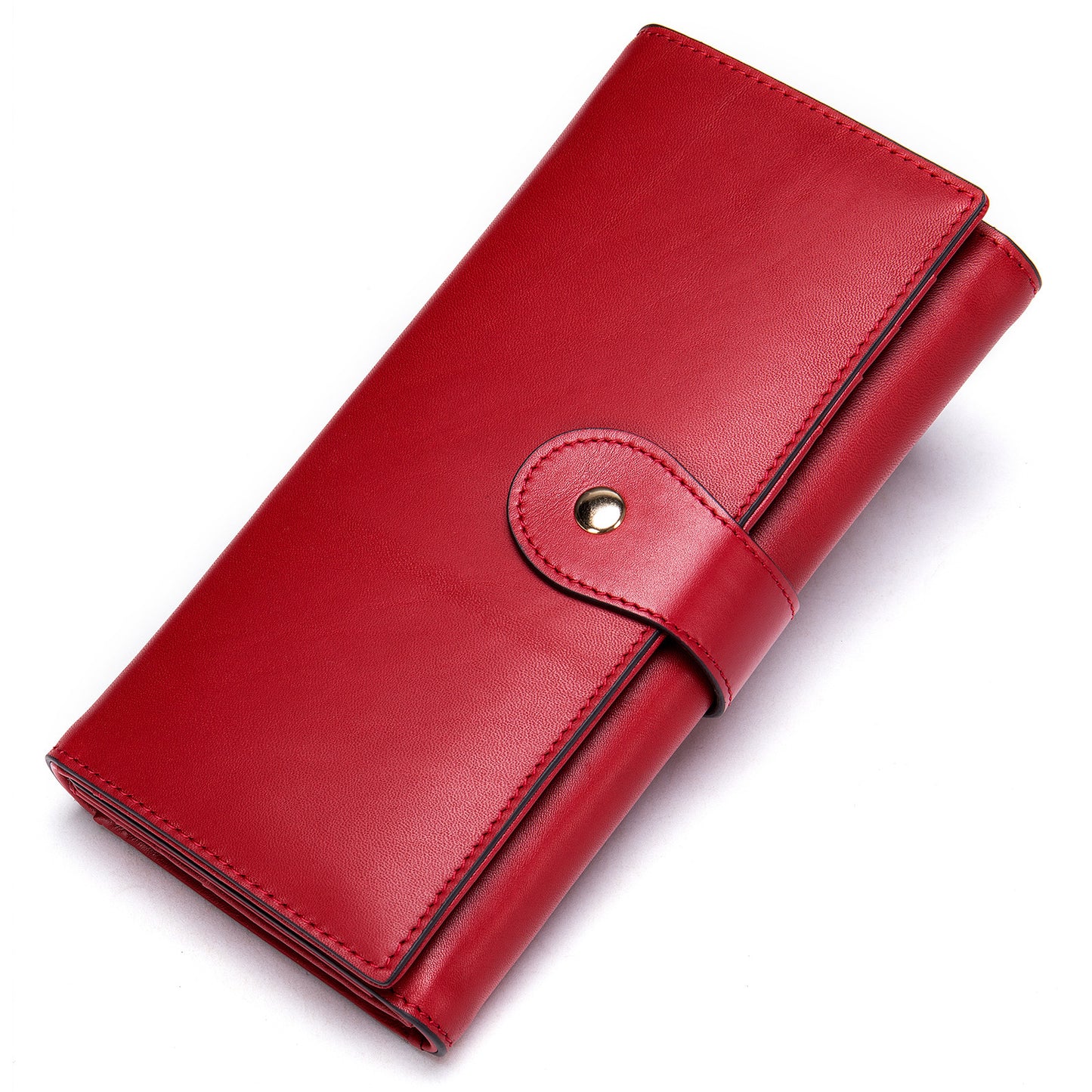 Genuine Leather Female Multiple Slots Antimagnetic Fashion Ladies Wallets