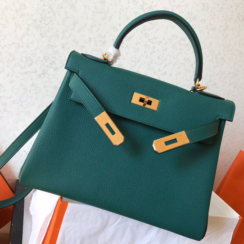 Women's Leather Classic First Layer Cowhide Litchi Handbags