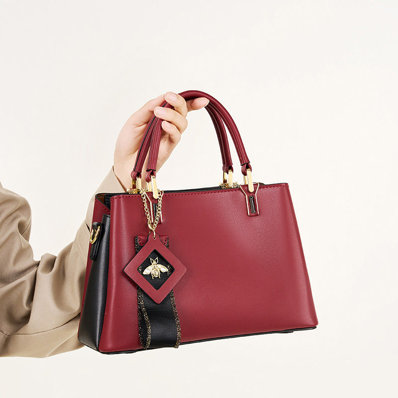 Women's Cattle Leather To Give Mom Noble Shoulder Bags