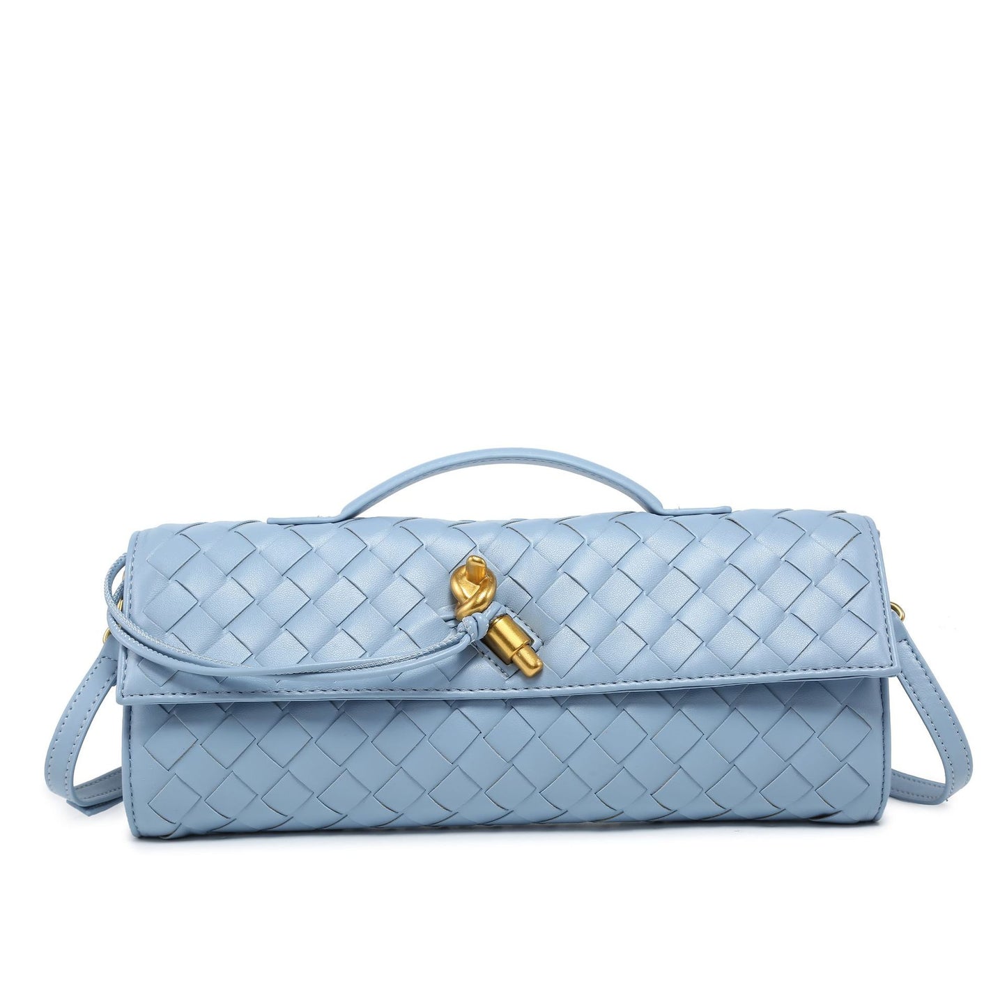 Woven Dinner Clutch Fashion Long Bolt Bags