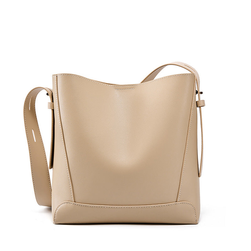 Women's Selection Of Niche High-grade Genuine Leather Cowhide Shoulder Bags
