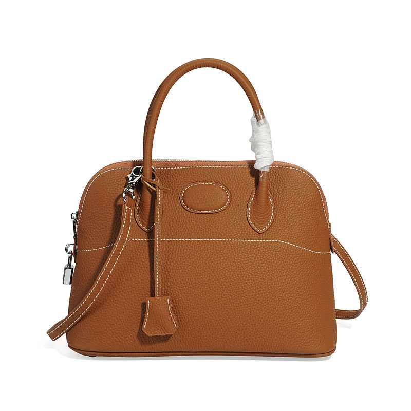 Women's Shell Leather First Layer Hand Carrying Shoulder Bags