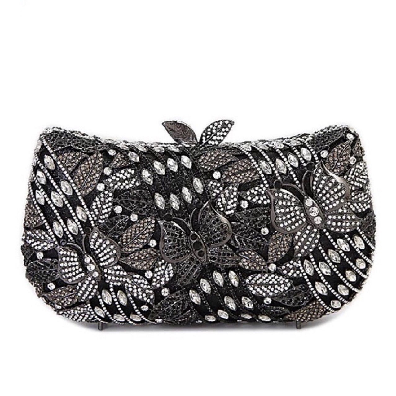 Women's Metal Butterfly Love Flower Diamond Banquet Evening Bags