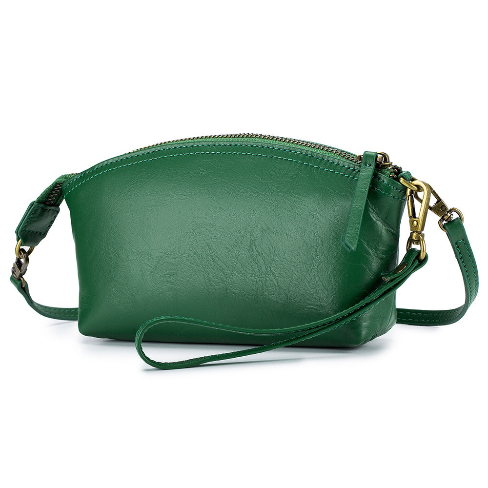 Women's Genuine Leather Portable Clutch First Layer Crossbody Bags