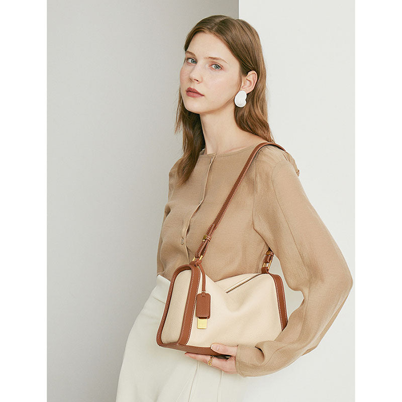 Female First Layer Leather High Sense Shoulder Bags