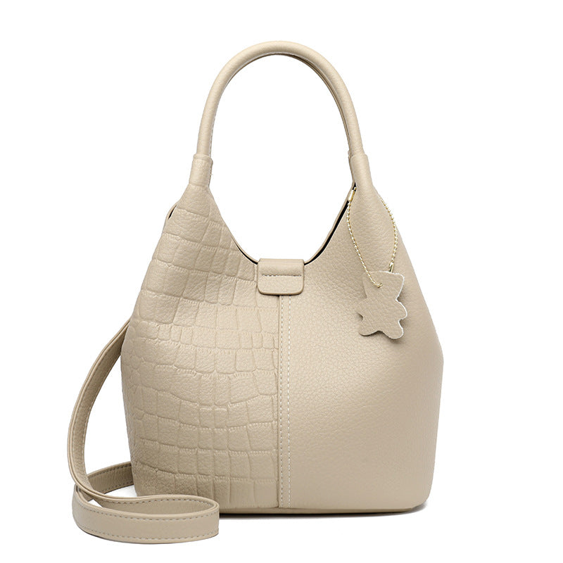 Women's Capacity Korean Style Fashion Mom Texture Handbags