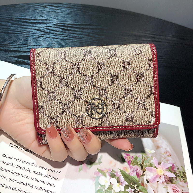 Women's Short Leather Large Capacity Simple Versatile Card Holder