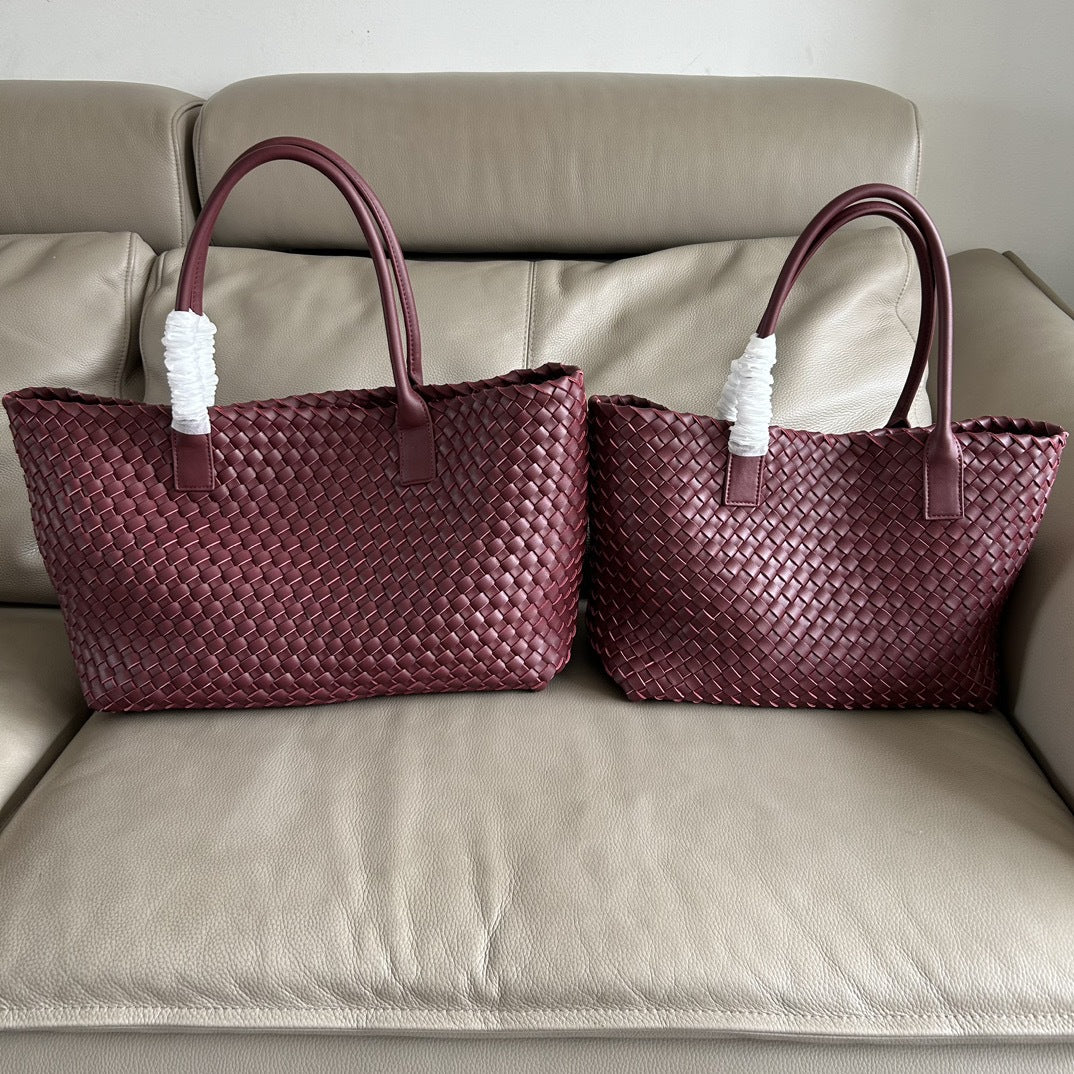 Women's & Men's & Trendy Fashion Shopping Woven Portable Vegetable Shoulder Bags