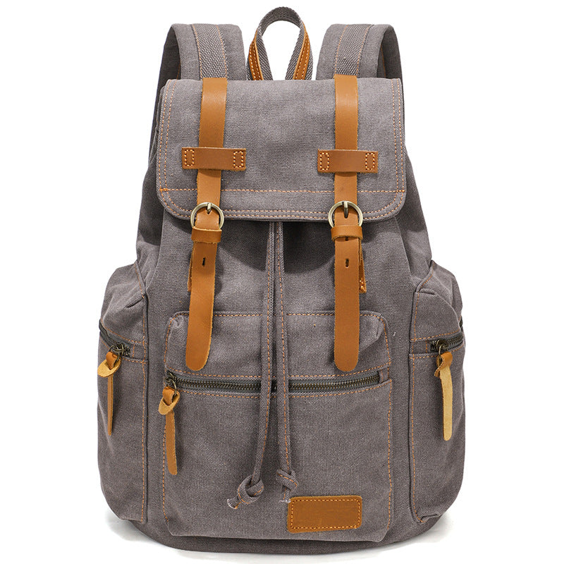 Vintage Canvas Computer Street Trendy Source Backpacks