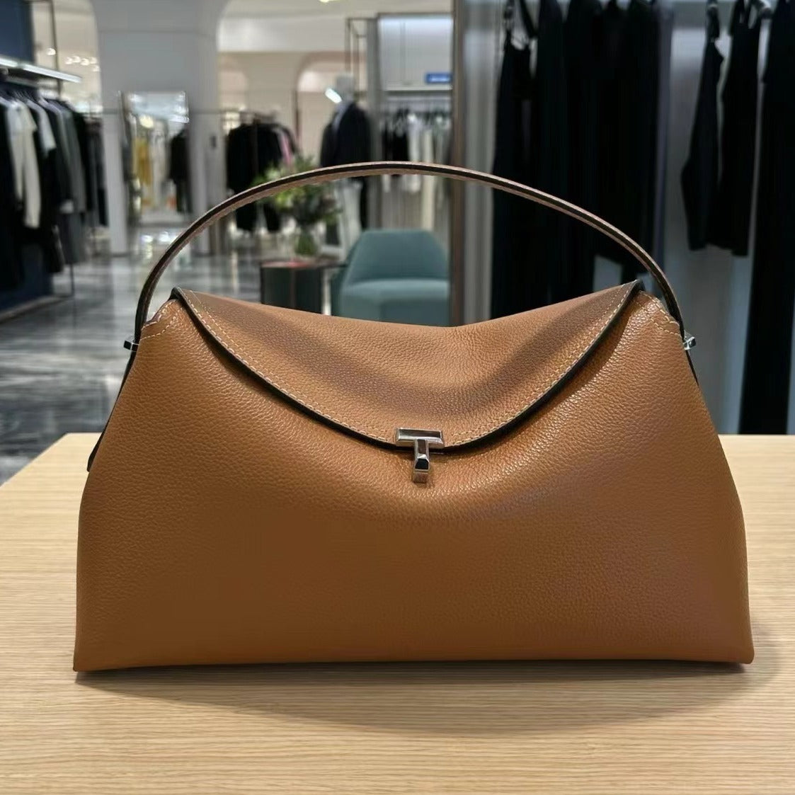 Niche Sweden High-grade Commuter First Layer Cowhide Handbags