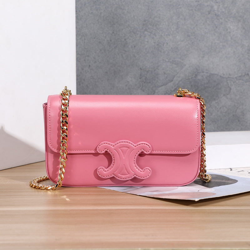 Spring Genuine Leather Fashion Chain Trendy Shoulder Bags