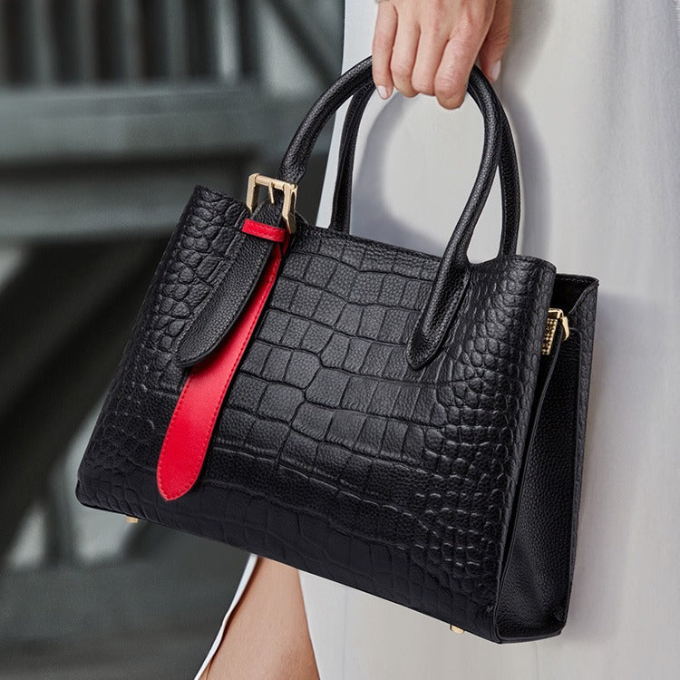 Women's Genuine Leather Fashion Commuter Retro Large Bags