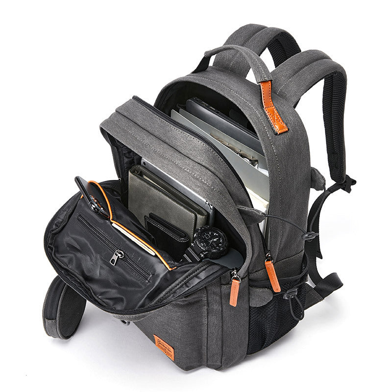 Men's Large Capacity Canvas Business Computer Backpacks