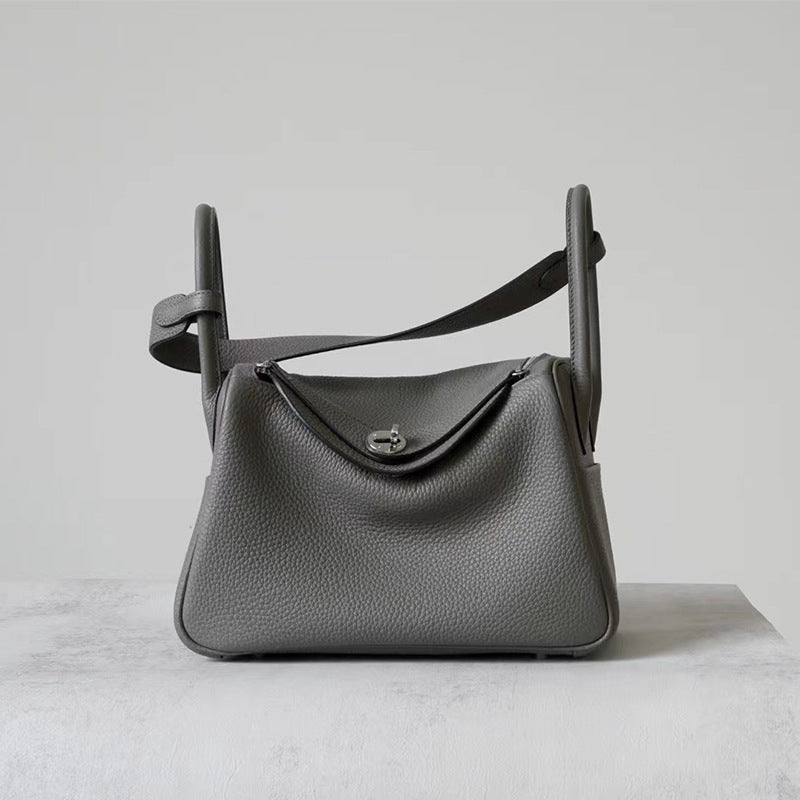 Women's Half Wax Line First Layer Cowhide Lindy Doctor Shoulder Bags