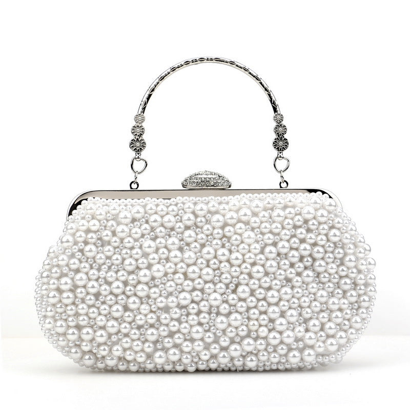 Women's Pearl Dinner Banquet Clutch All Match Evening Bags