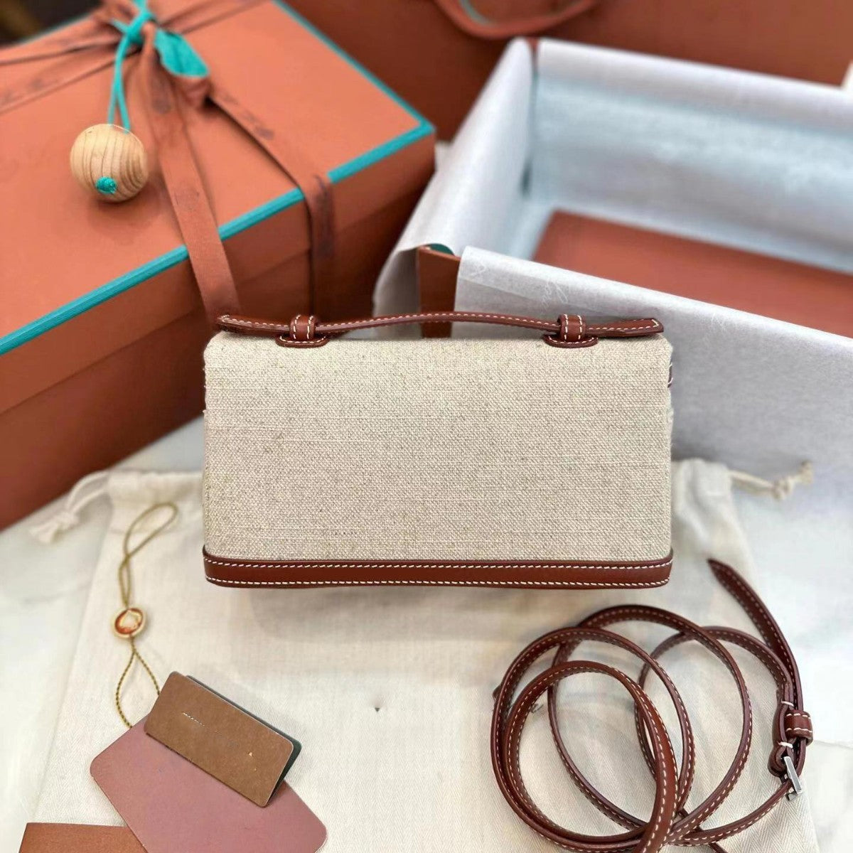 Women's Lunch Box Canvas Color Matching Popular Crossbody Bags