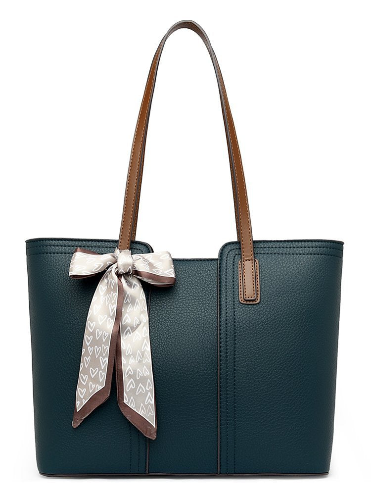 Women's Fashion High-grade Litchi Pattern Fashionable Simple Handbags