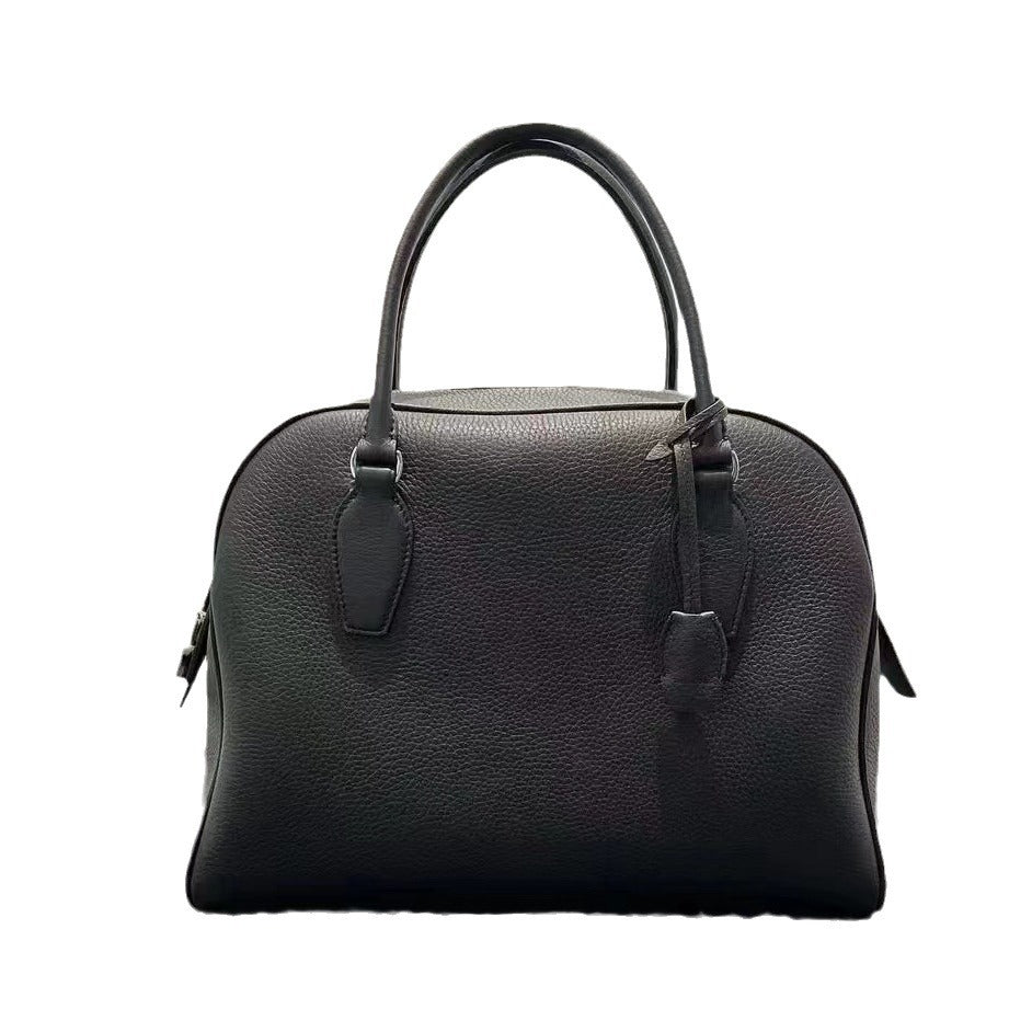 Women's Leather Surface Large Capacity Boston Pillow Shoulder Bags