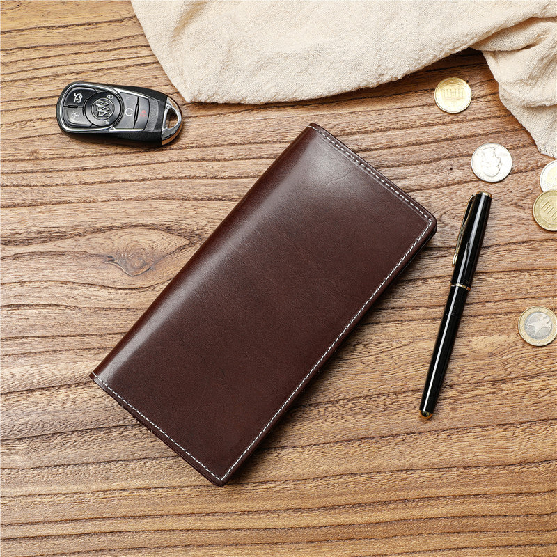 Men's Italian Long Genuine Leather First Layer Men's Wallets