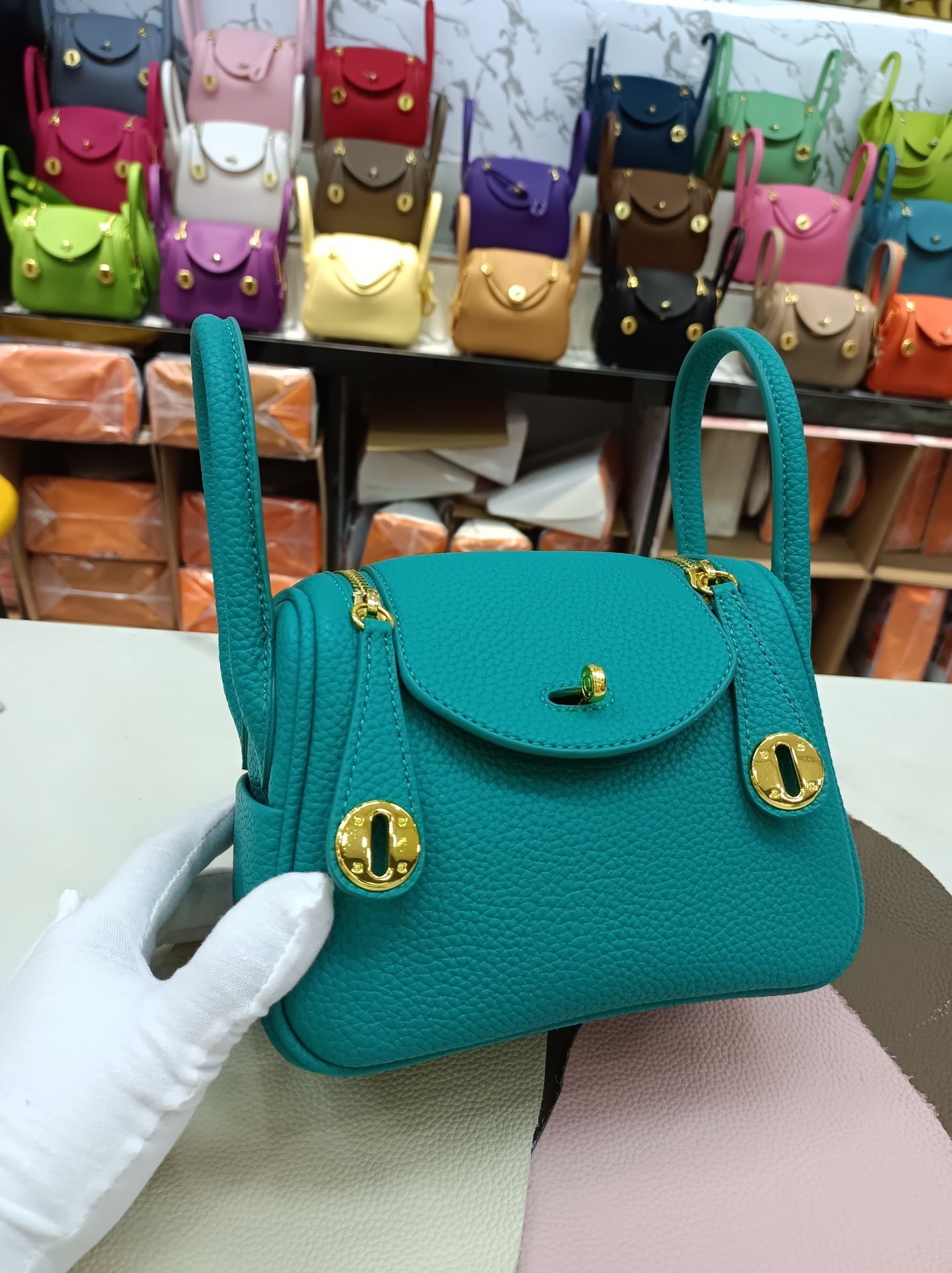 Women's Lindy Simple Fashion Mini Genuine Leather Shoulder Bags