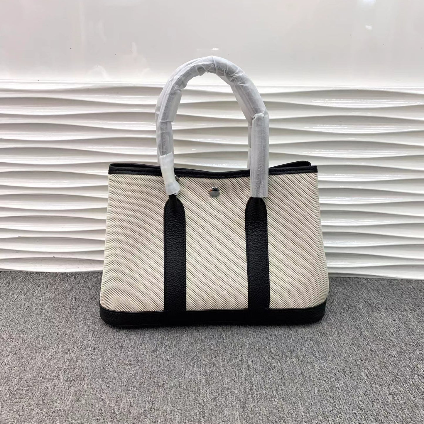 Commuter Canvas Garden Top Layer Cowhide Large Capacity Computer Handbags