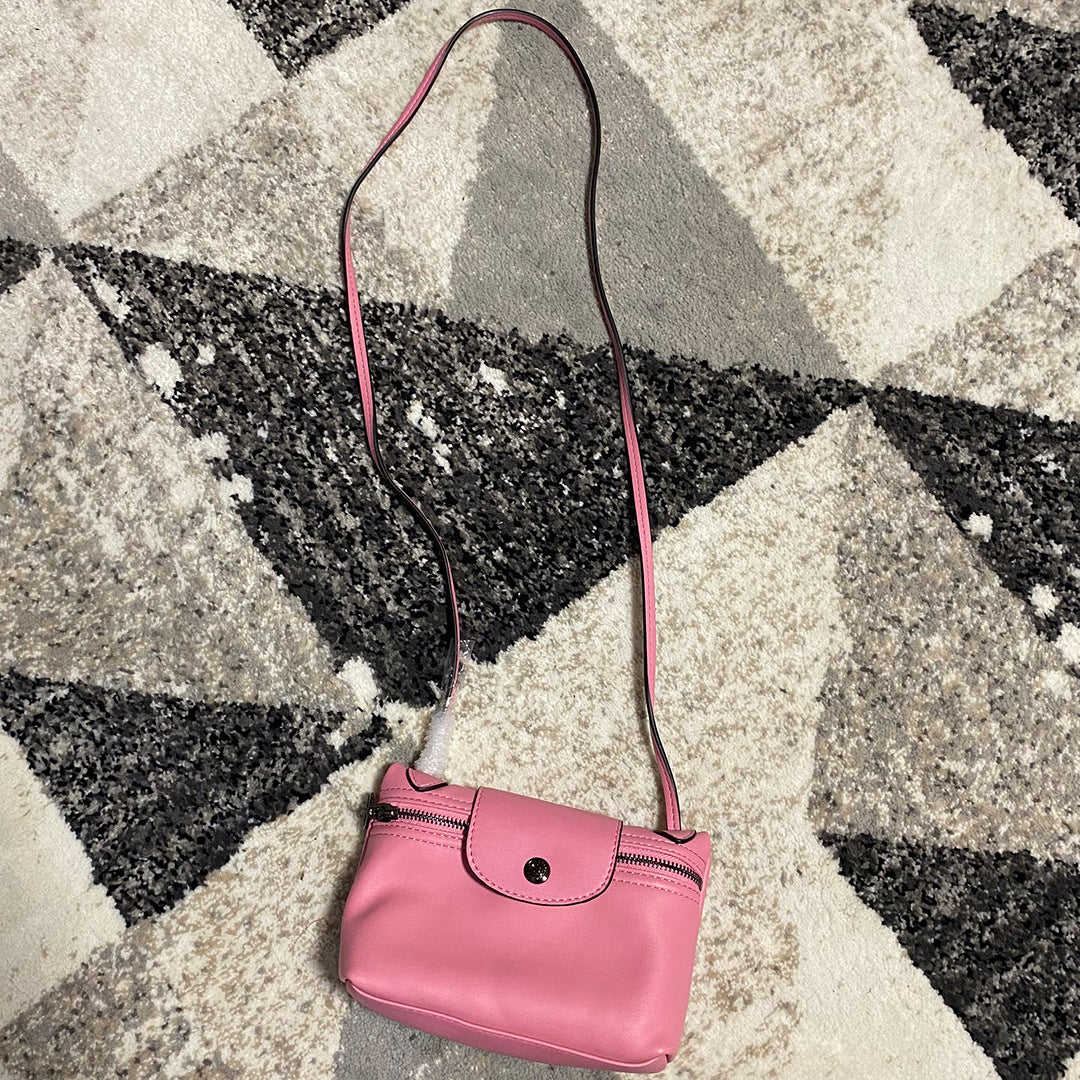 Women's Dragon Inlaid Soft Surface Lunch Box Single Crossbody Bags