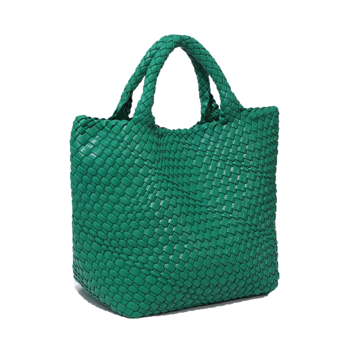 Women's Fashion Hand-woven Texture Portable Large Capacity Handbags