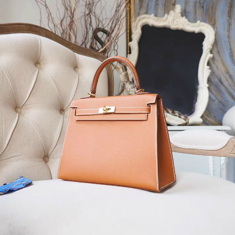 Women's Fashion Chicken Yellow Leather Kelly Bridal Shoulder Bags