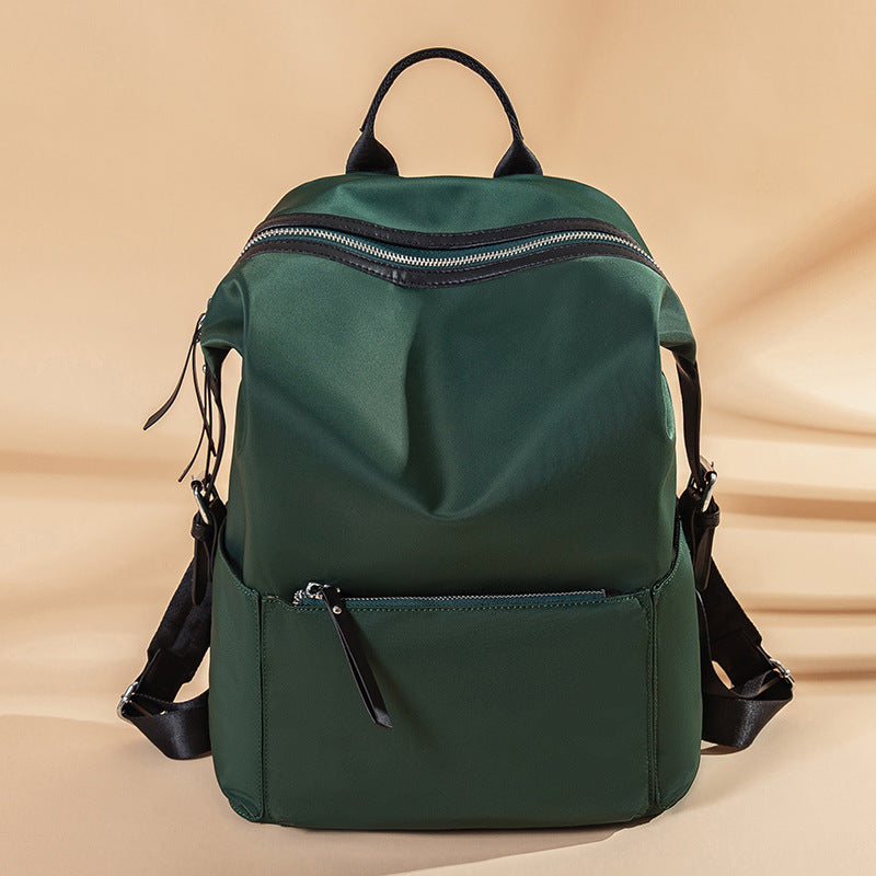 Cloth Simple Waterproof Large Capacity Solid Backpacks