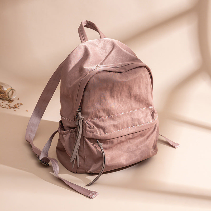 Women's Fashion Simple Nylon Portable Oxford Cloth Backpacks