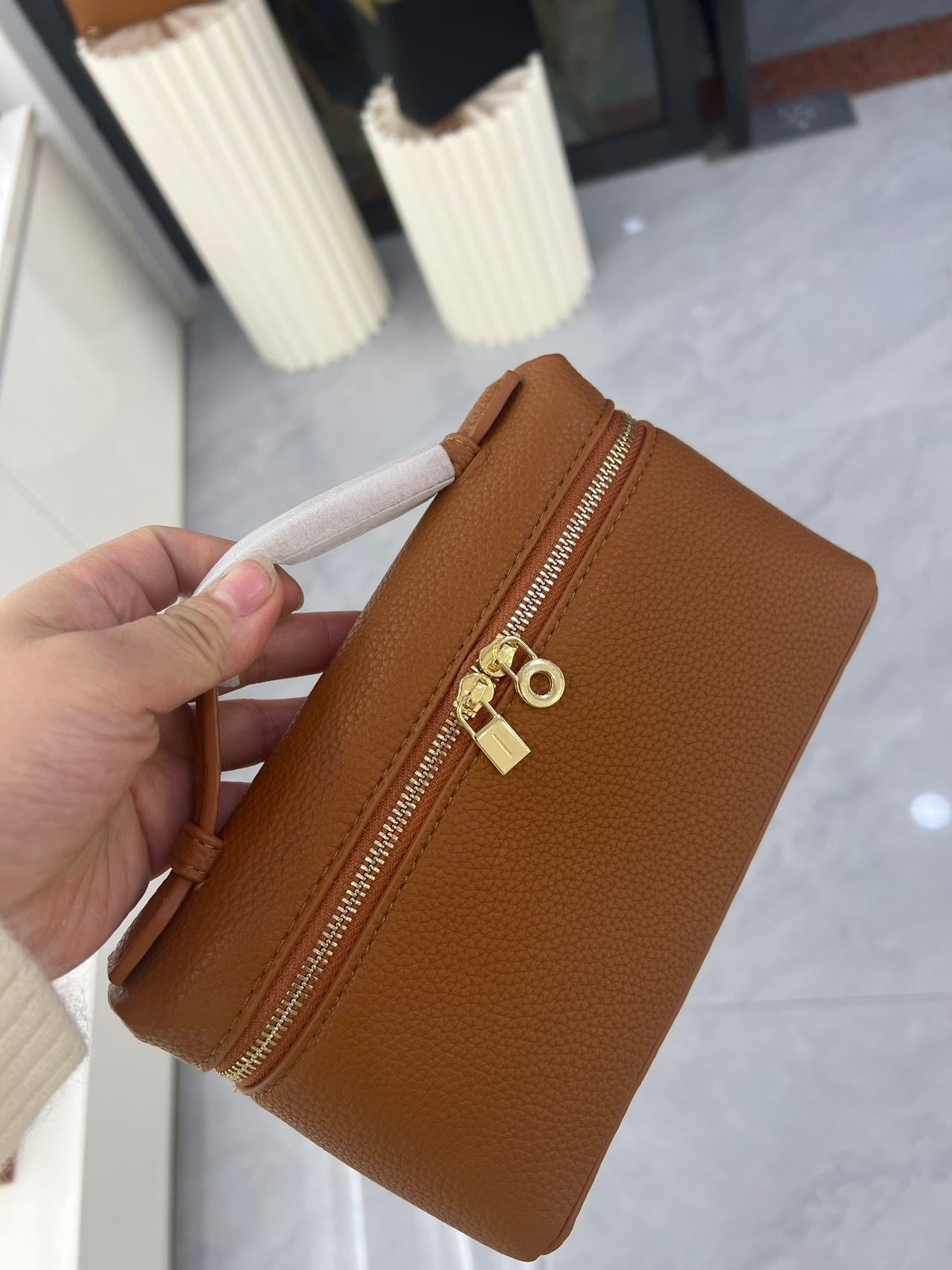 Women's Lunch Box Genuine Leather Simple Niche Bags